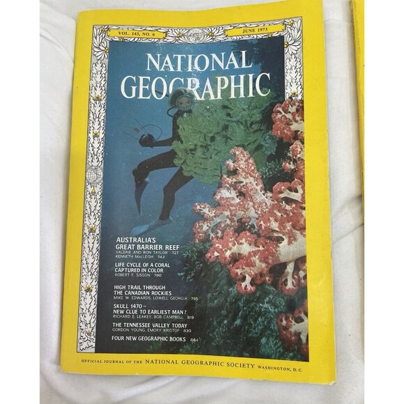 Vintage Nat Geo Jan–Jun 1973 Slipcover Set | Illustrated, Travel, Rare - Picture 13 of 16